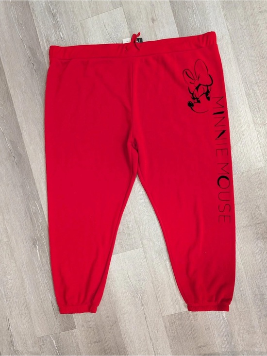 Disney Pants - Disney Red Minnie Mouse Fleece Jogger Sweatpants - Size 24/26